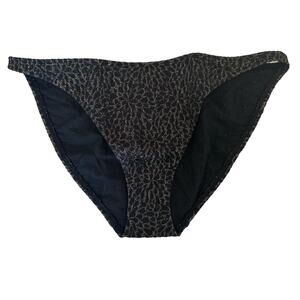 Andie X Demi Moore The Tropez Bikini Bottom Floral Jacquard Black Size‎ Medium
